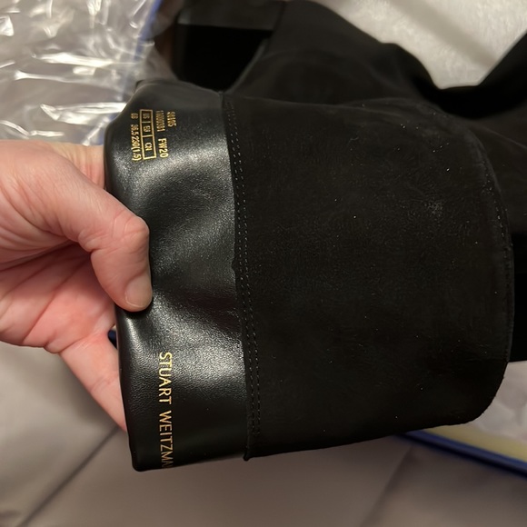 Brand new never worn Start Weitzman Harper 60 black suede (over the knee) - Picture 4 of 5